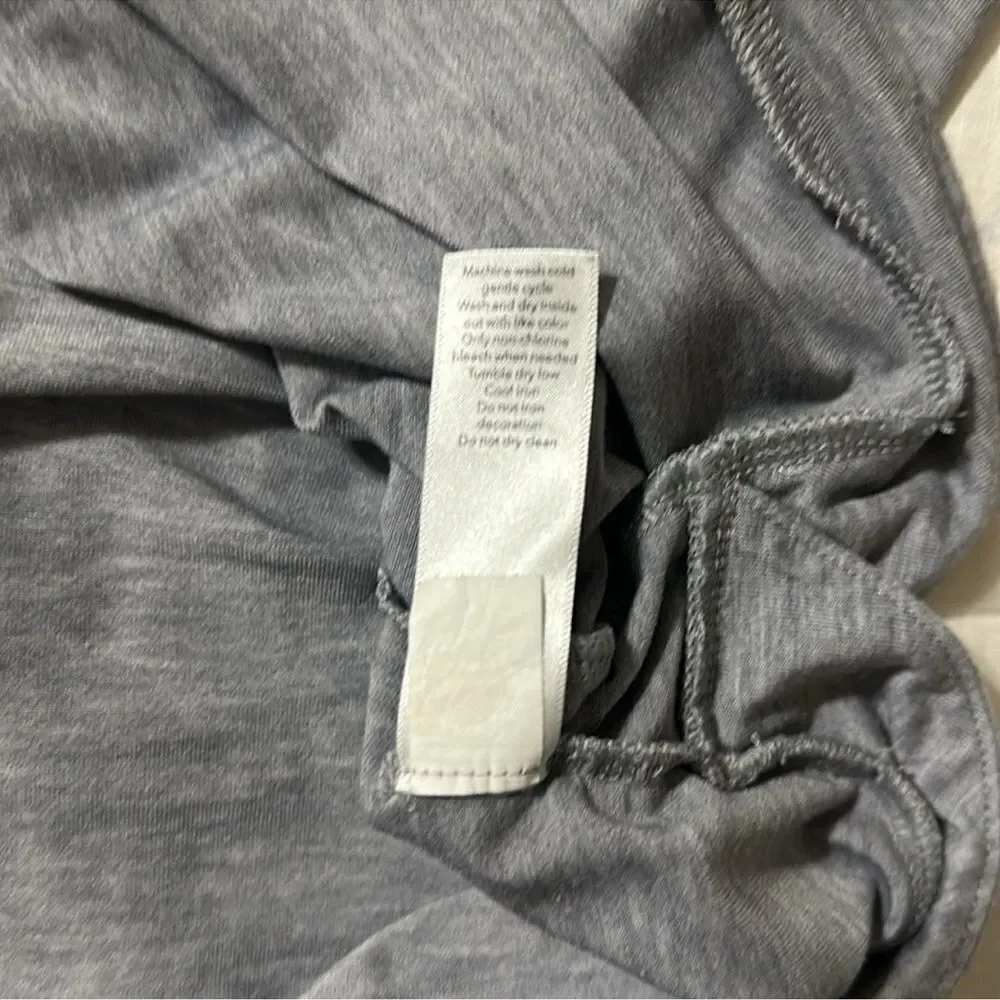 ATHLETA 14 Gray ACTIVE-IST Short Sleeve High Low Athletic Tee